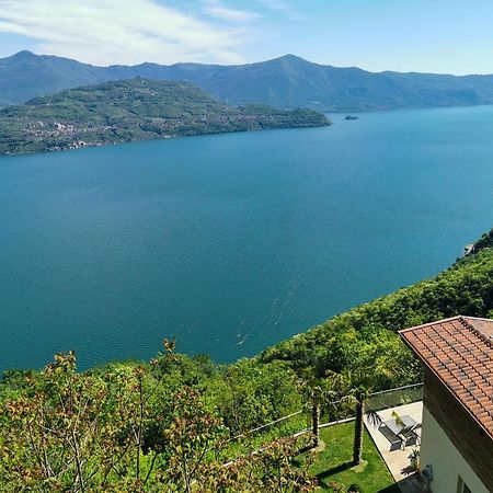 Mia Isola With Lake View, Garden And Swimming Pool Parzanica Exterior foto